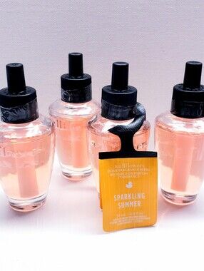 Bath & Body Works SPARKLING SUMMER Wallflowers Home Fragrance Refill (4 Pcs)